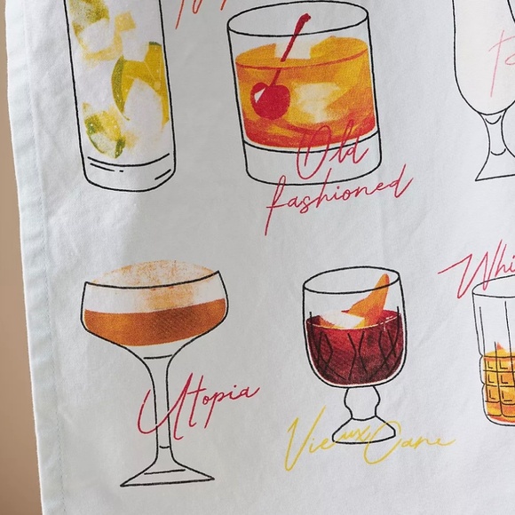 Anthropologie Drinks A-Z Dish Towel - Picture 2 of 5